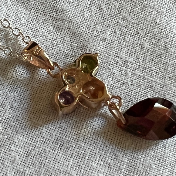 Gemstones Pendant in Rose Gold - Picture 4 of 9